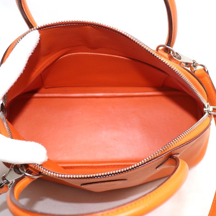 Hermes Bolide 27 Veau Epsom 2-Way Shoulder Bag Orange