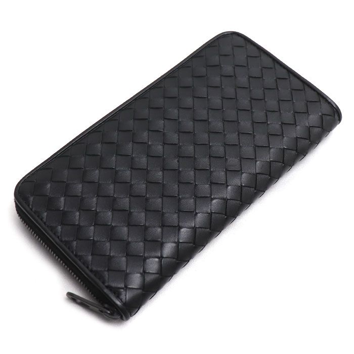 Bottega Veneta Wallet Zip Around Black