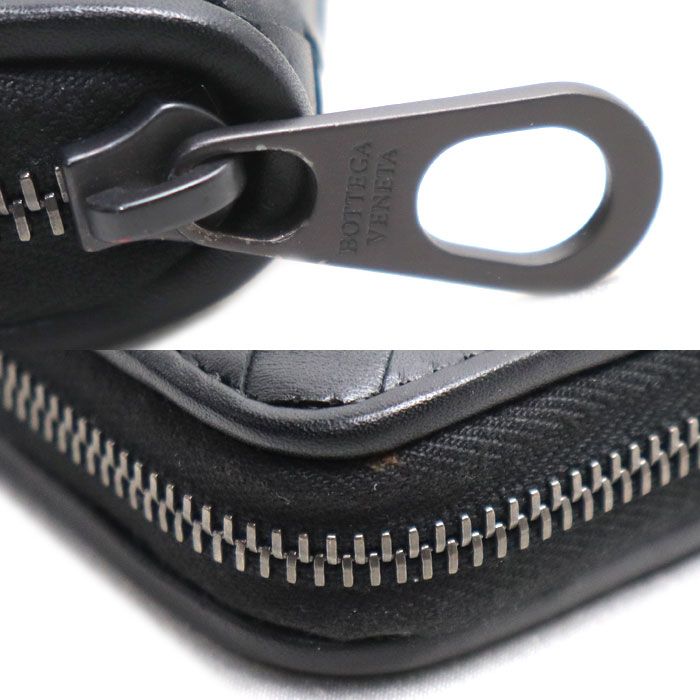 Bottega Veneta Wallet Zip Around Black