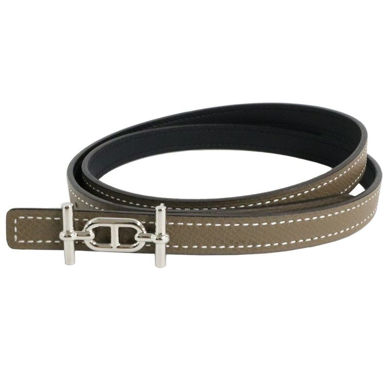 Hermes Ankle Buckle & Leather Belt Kit 70 Black