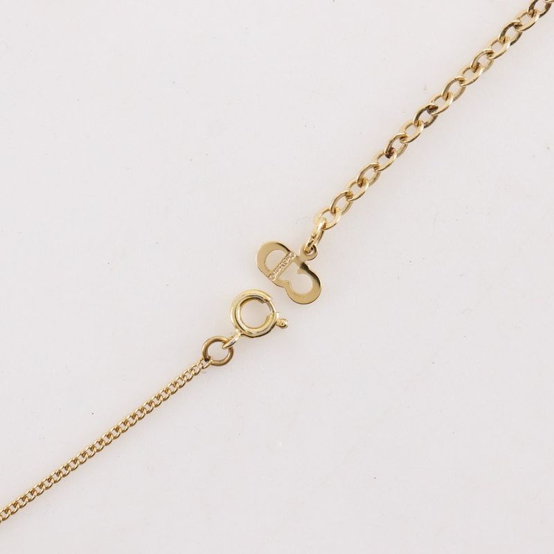 Dior CD Heart Earrings Set Gold Plated Necklace
