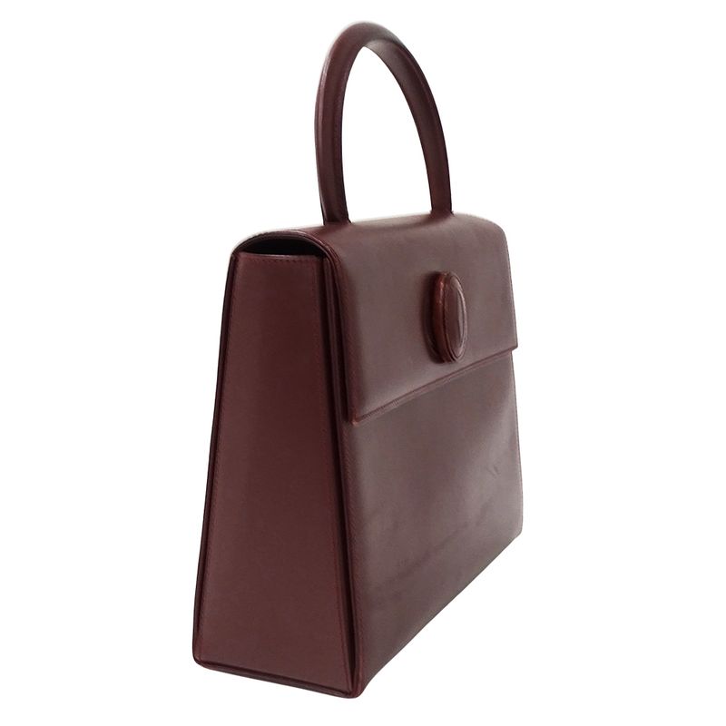 Cartier Bag Handbag Must Have Leather Bordeaux Wine Red