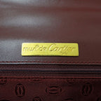 Cartier Bag Handbag Must Have Leather Bordeaux Wine Red