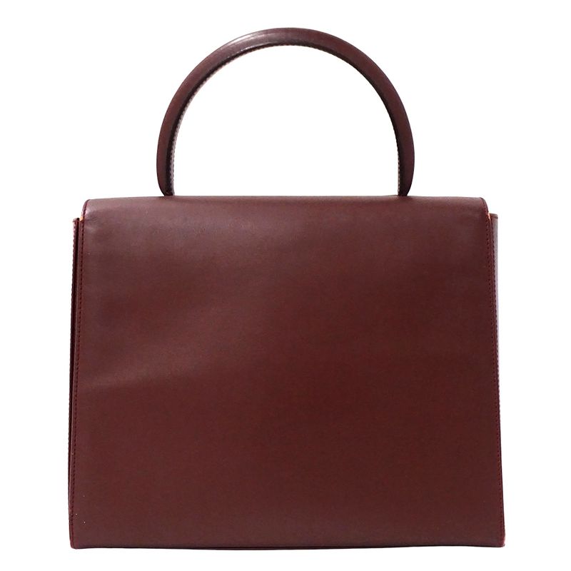 Cartier Bag Handbag Must Have Leather Bordeaux Wine Red