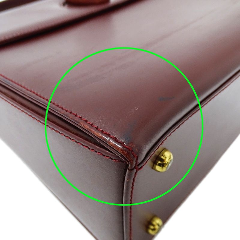 Cartier Bag Handbag Must Have Leather Bordeaux Wine Red