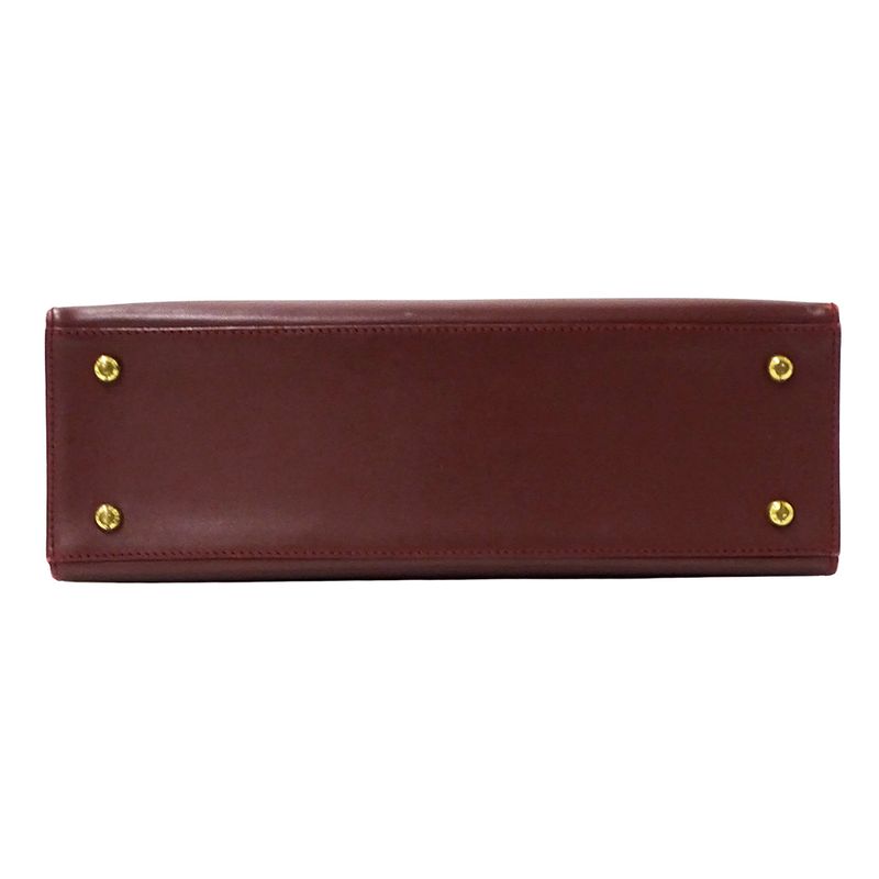 Cartier Bag Handbag Must Have Leather Bordeaux Wine Red