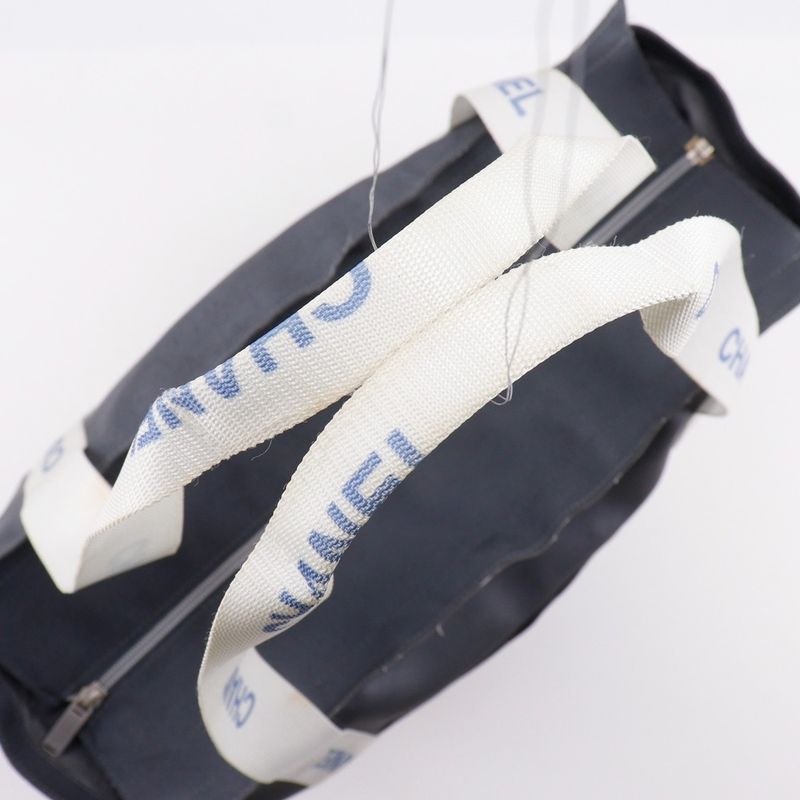 Chanel Sportsline Logo Nylon Gray Tote