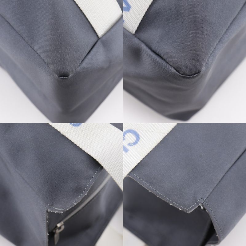 Chanel Sportsline Logo Nylon Gray Tote