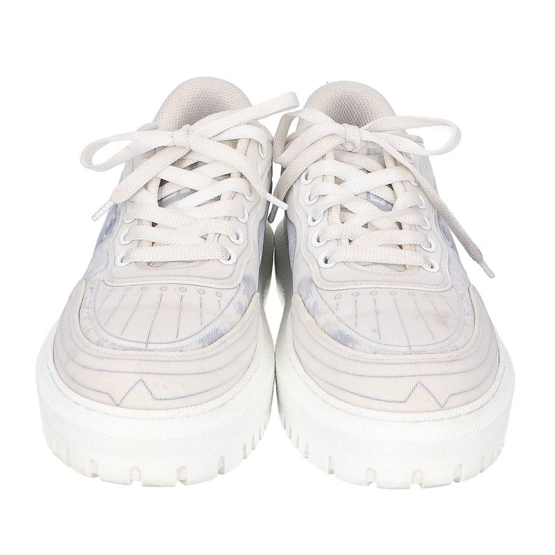 Dior Addict Toile de Jouy Volume Sole Sneakers 36.5 ) White