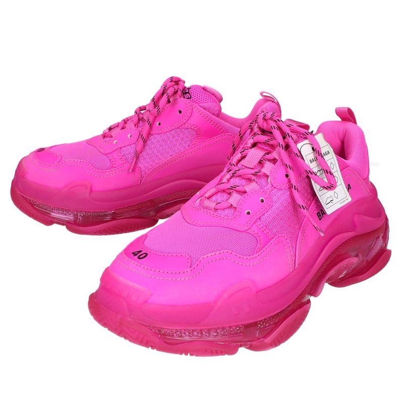 Balenciaga Triple S Sneakers Clear Sole ) Pink