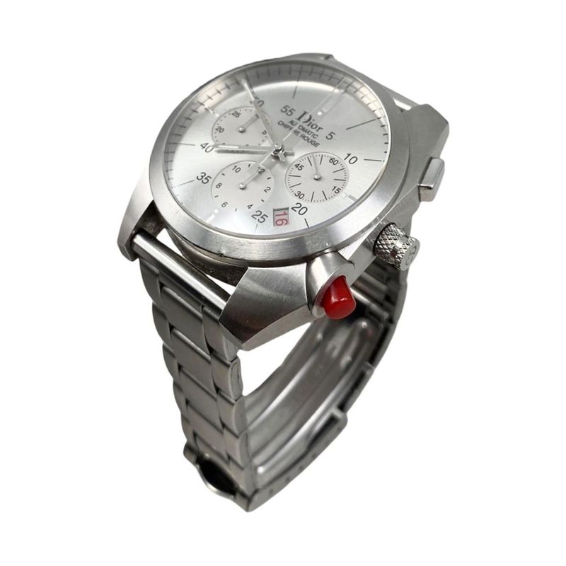 Dior Homme Watch Chiffre Rouge Chronograph Automatic Silver