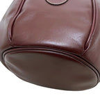 Cartier Drawstring Shoulder Bag Gold Must Bordeaux