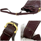 Cartier Drawstring Shoulder Bag Gold Must Bordeaux