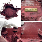 Cartier Drawstring Shoulder Bag Gold Must Bordeaux