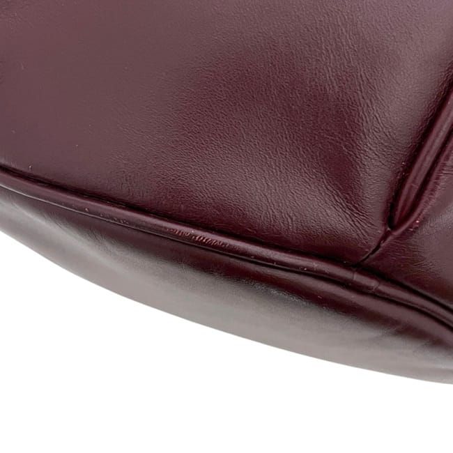 Cartier Drawstring Shoulder Bag Gold Must Bordeaux