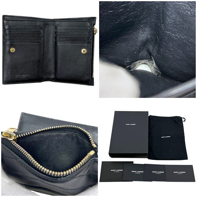 Saint Laurent Bifold Wallet Black Leather