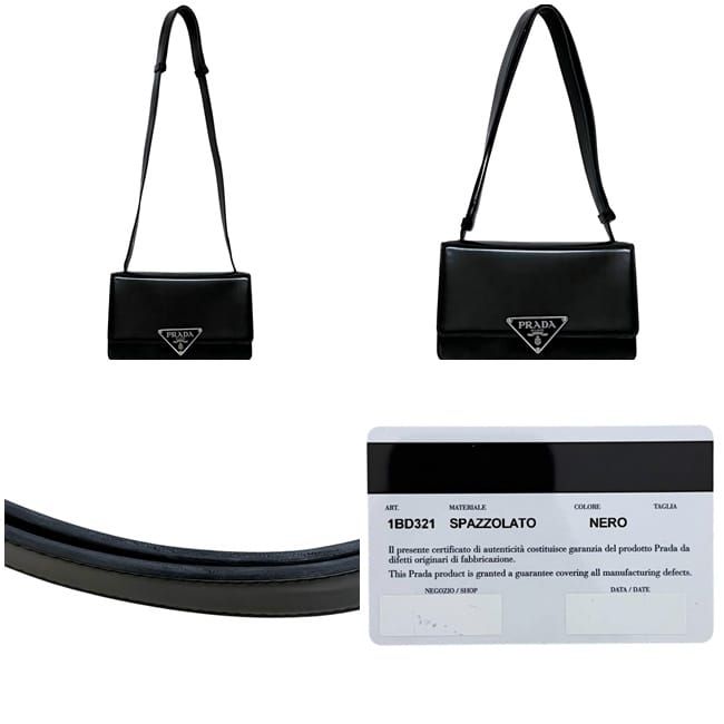 Prada 2-Way Shoulder Bag Black Nero