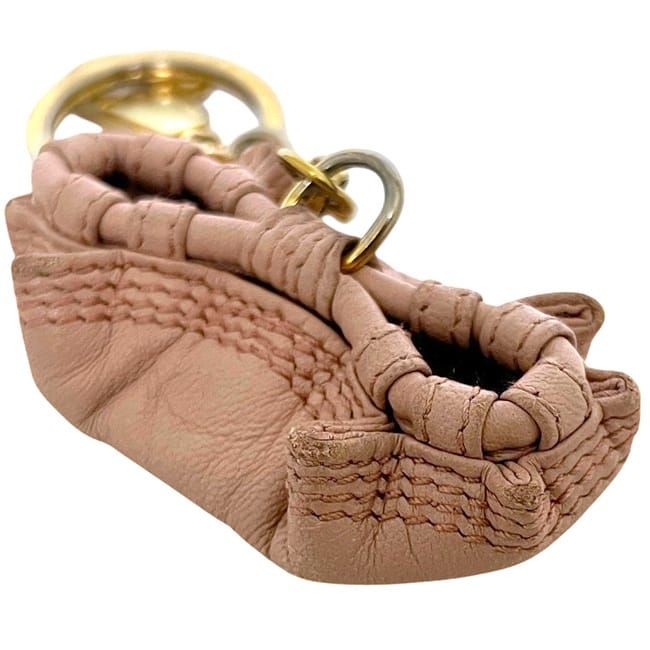 Loewe Charm Nappa Aire Motif Beige Leather