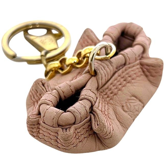 Loewe Charm Nappa Aire Motif Beige Leather