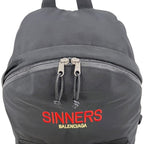 Balenciaga Backpack Black Leather Canvas
