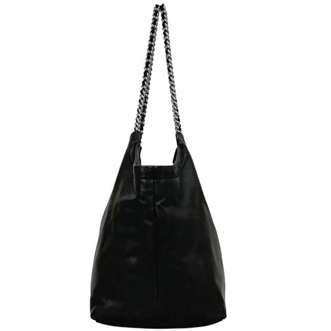 Prada Chain Tote Black Nero Leather
