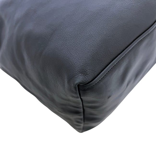 Prada Chain Tote Black Nero Leather