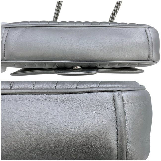 Prada Chain Shoulder Bag Silver Diagram