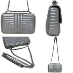 Prada Chain Shoulder Bag Silver Diagram
