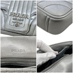 Prada Chain Shoulder Bag Silver Diagram