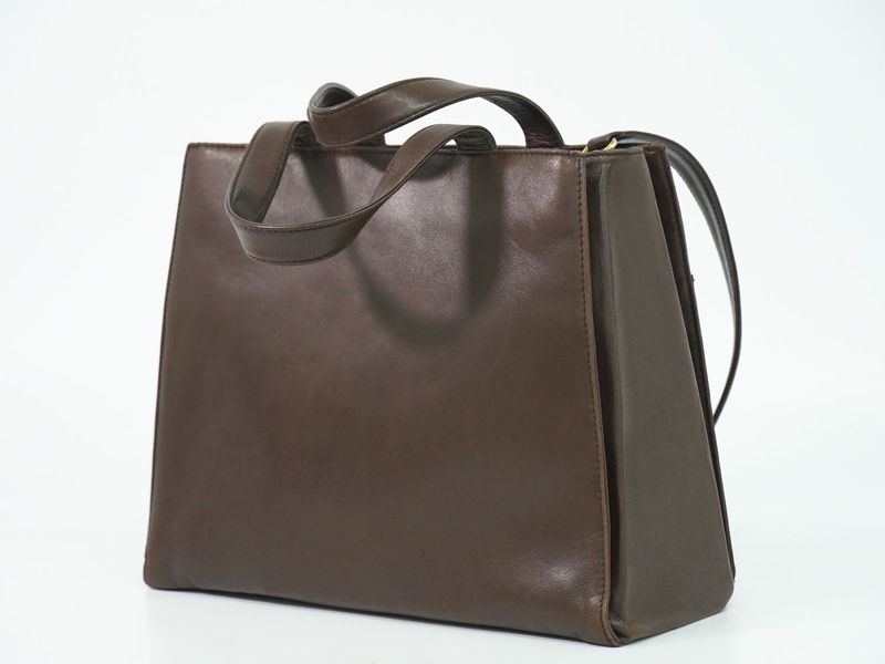 Loewe Anagram 2-Way Shoulder Bag Leather Brown
