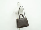 Loewe Anagram 2-Way Shoulder Bag Leather Brown