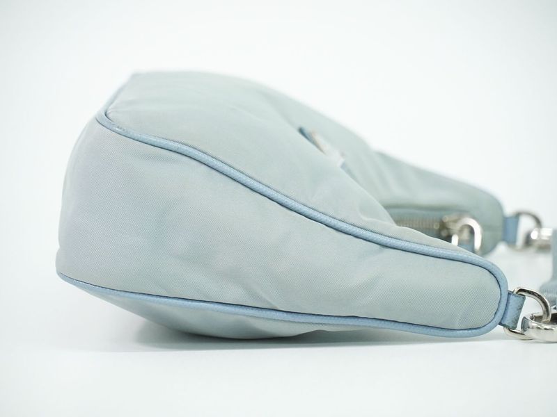 Prada Re Edition Shoulder Bag Pochette Nylon Light Blue