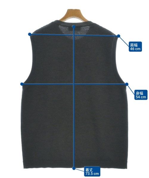 Fendi Vest Wool Gray