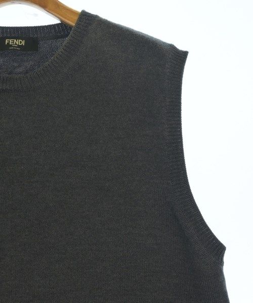 Fendi Vest Wool Gray