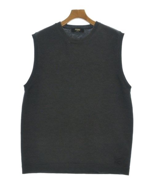 Fendi Vest Wool Gray