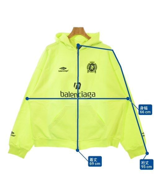 Balenciaga Hoodie Cotton Fluorescent Yellow