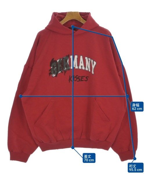 Balenciaga Hoodie Cotton Red