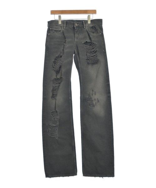 Balenciaga Denim Pants Cotton Dark Gray