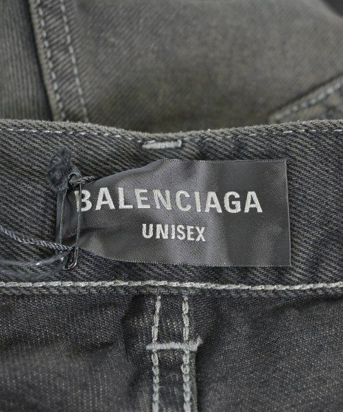 Balenciaga Denim Pants Cotton Dark Gray