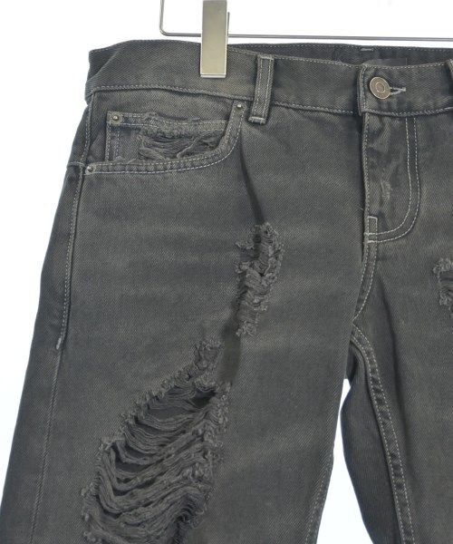 Balenciaga Denim Pants Cotton Dark Gray
