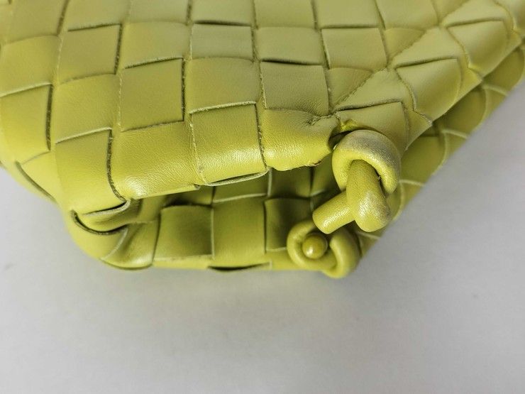 Bottega Veneta Shoulder Bag Intrecciato Mini the Knot Yellow Green