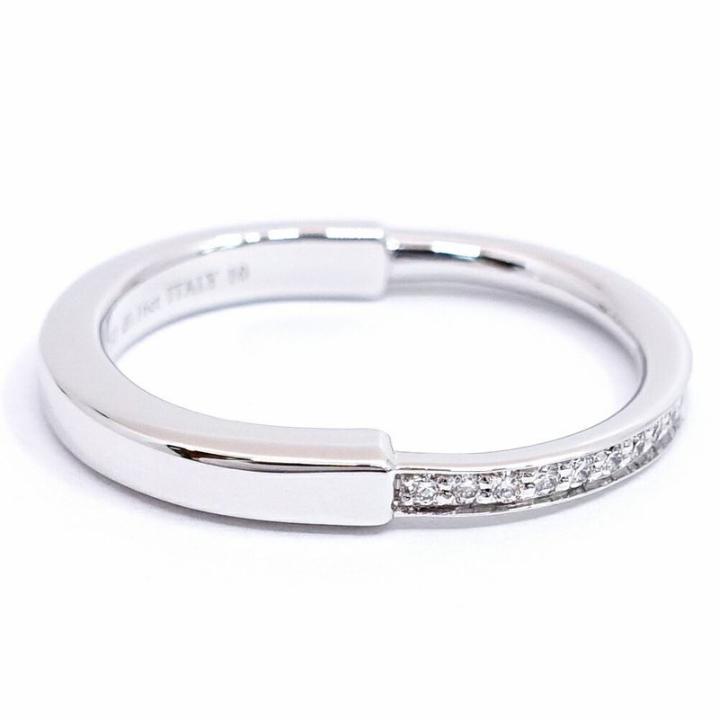 Tiffany & Co. 18K White Gold Rock Diamond Ring