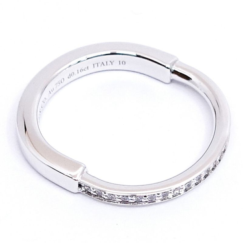 Tiffany & Co. 18K White Gold Rock Diamond Ring