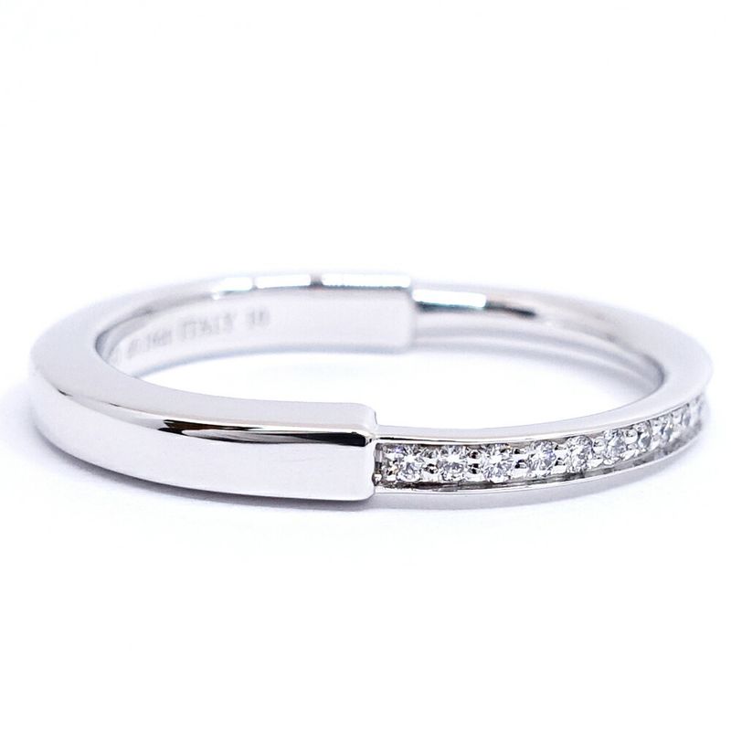 Tiffany & Co. 18K White Gold Rock Diamond Ring