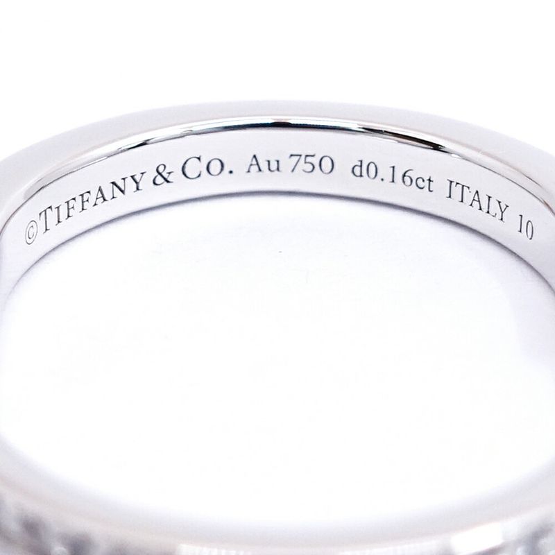 Tiffany & Co. 18K White Gold Rock Diamond Ring