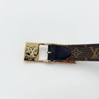 Louis Vuitton Belt LV Duo Reversible Brown Black Monogram
