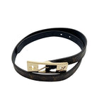 Louis Vuitton Belt LV Duo Reversible Brown Black Monogram