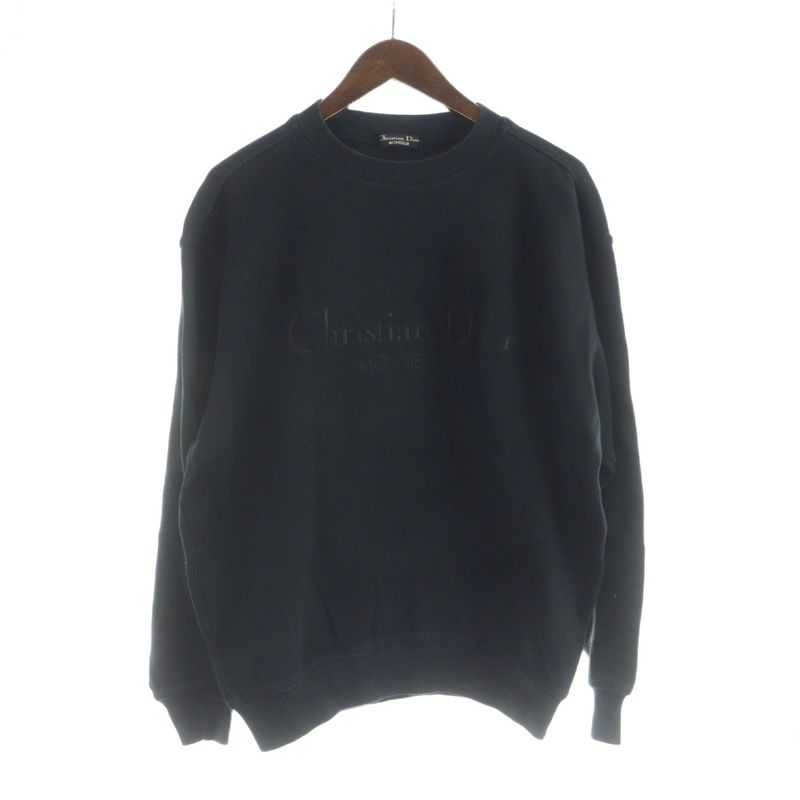 Dior Trainer Sweatshirt Long Sleeve Logo L Black Sneaker