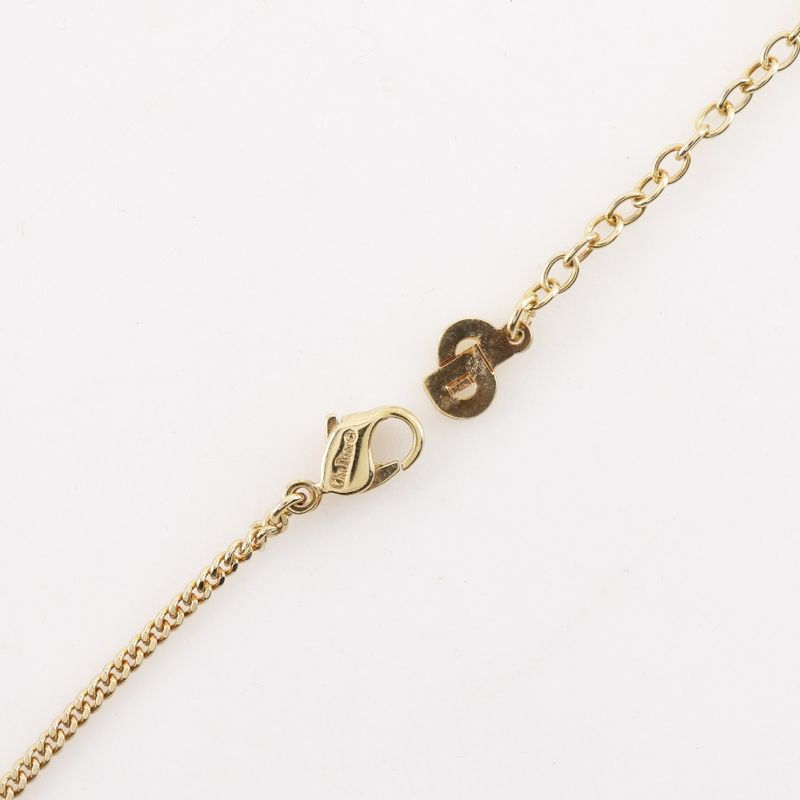 Dior Logo Earrings Set Gold Plated Necklace