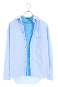 Balenciaga T-Shirt Docking Long Sleeve Shirt Light Blue